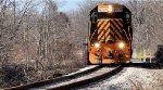 AB 4005 crosses over the NS at Brady Lake.